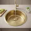 Pure.Sink Rondo Gold Round Sink – Under-mount, Under-counter, and Over-mount, 37 cm RD375-Gold